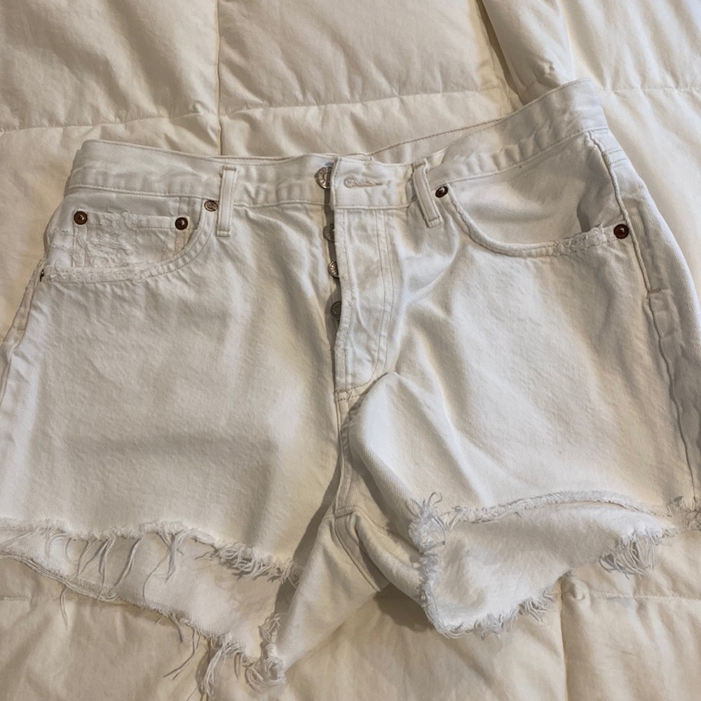 Agolde Parker shorts size 28 white